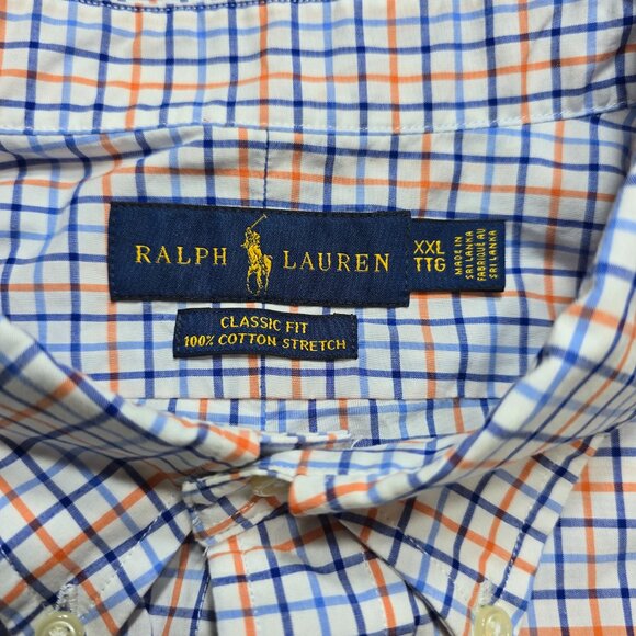 COPY - Ralph Lauren Classic Fit Stretch Long Sleeve Button Down Shirt Blue Mens… - Picture 3 of 10